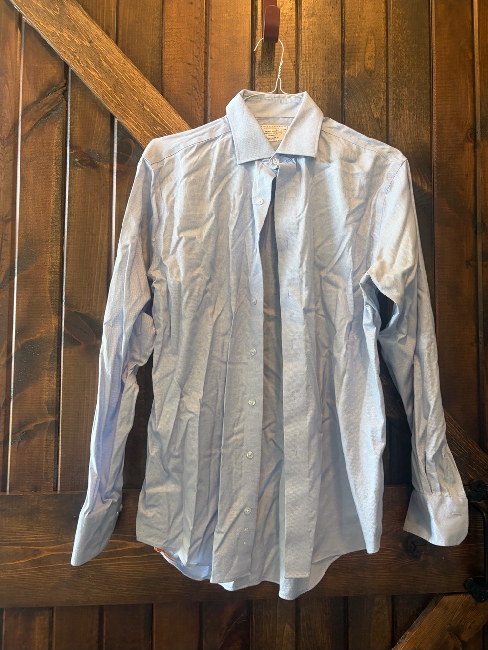 Lorenzo Uomo Light Blue Men's Dress Shirt - Spread Collar
